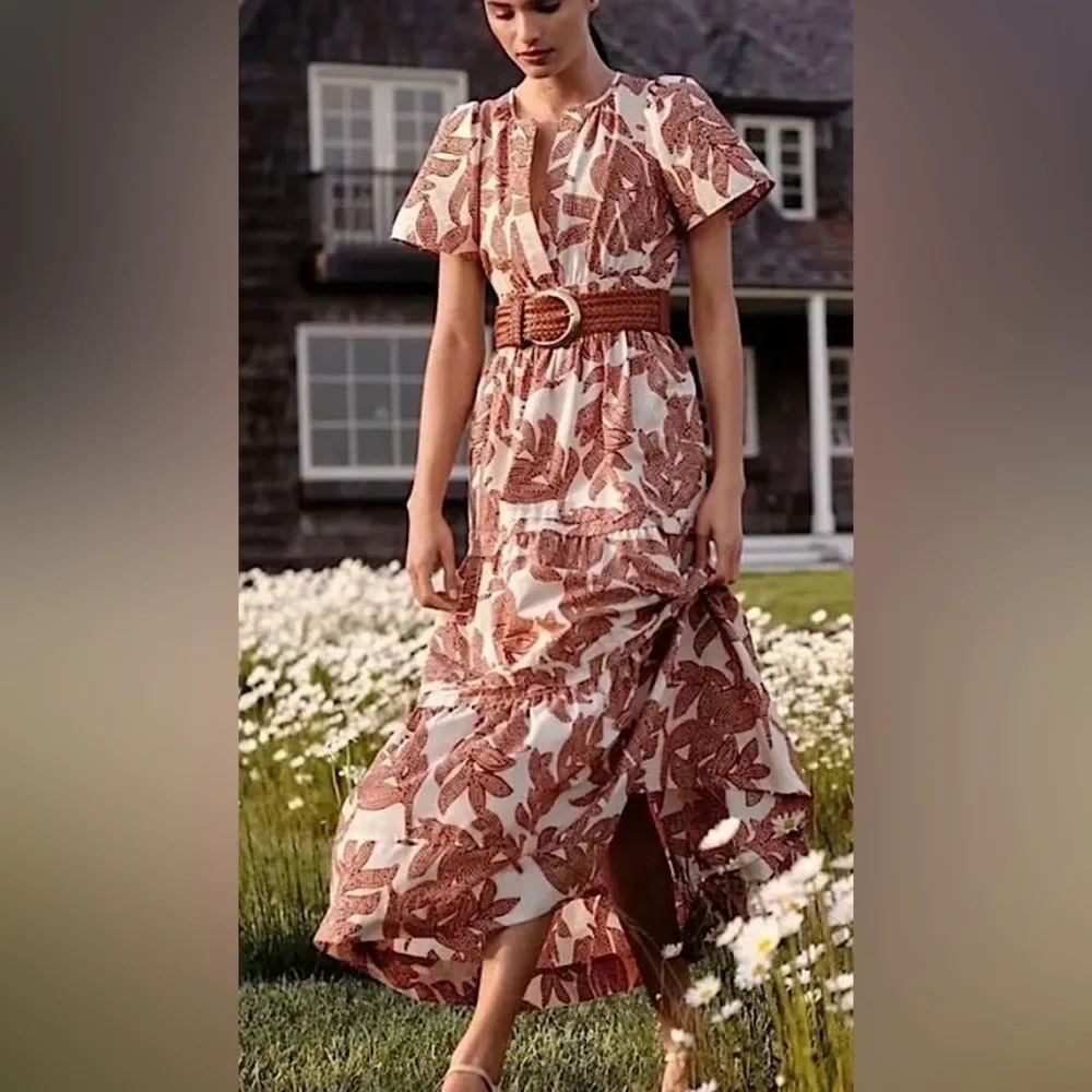 Anthropologie Maeve Somerset Maxi Dress - Picture 1 of 8